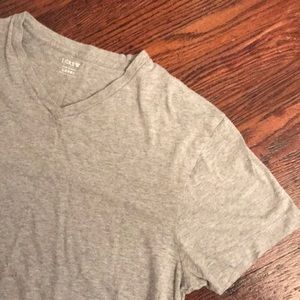 J. Crew Slim Washed Large Gray V-Neck